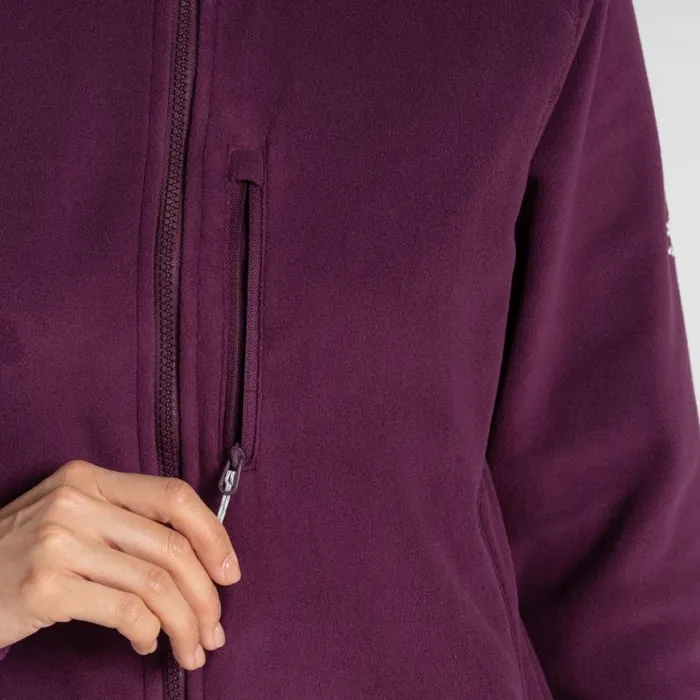 Womens Full Zip Fleece Craghoppers Miska Plus II Jacket Beet Womens Full Zip Fleece Craghoppers Miska Plus II Jacket Beet