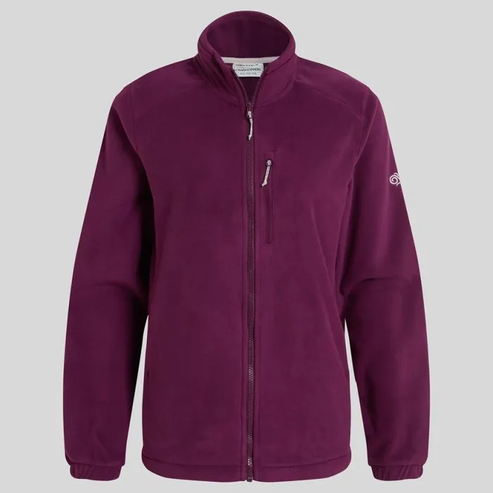 Womens Full Zip Fleece Craghoppers Miska Plus II Jacket Beet Womens Full Zip Fleece Craghoppers Miska Plus II Jacket Beet