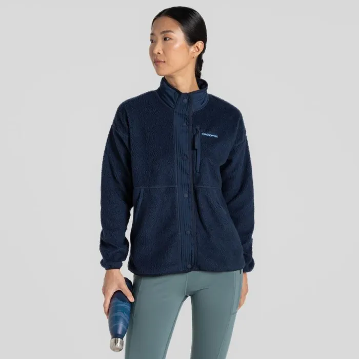 Womens Full Zip Fleece Craghoppers National Trust Oxlip Jacket Blue Navy