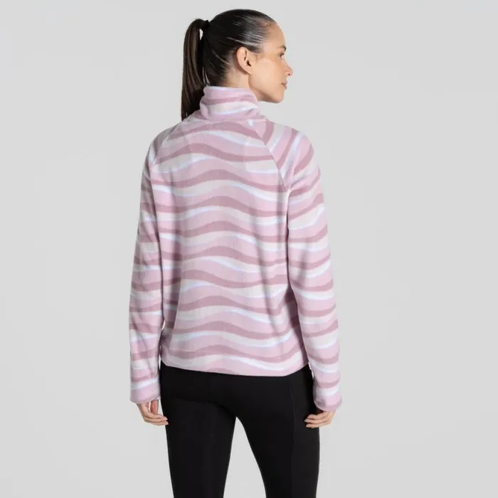 Womens Half Zip Fleece Craghoppers Harper Half Zip Fleece Pink Lavender Print Womens Half Zip Fleece Craghoppers Harper Half Zip Fleece Pink Lavender Print