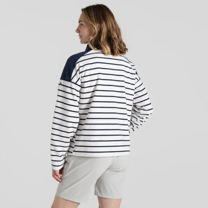 Womens Half Zip Fleece Craghoppers Lily Half Zip Fleece Blue Navy Stripe Womens Half Zip Fleece Craghoppers Lily Half Zip Fleece Blue Navy Stripe