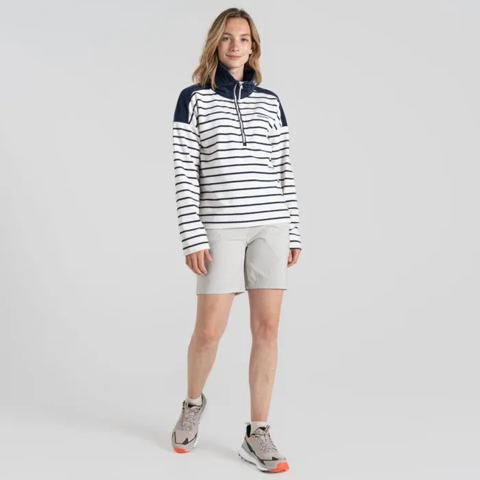 Womens Half Zip Fleece Craghoppers Lily Half Zip Fleece Blue Navy Stripe Womens Half Zip Fleece Craghoppers Lily Half Zip Fleece Blue Navy Stripe