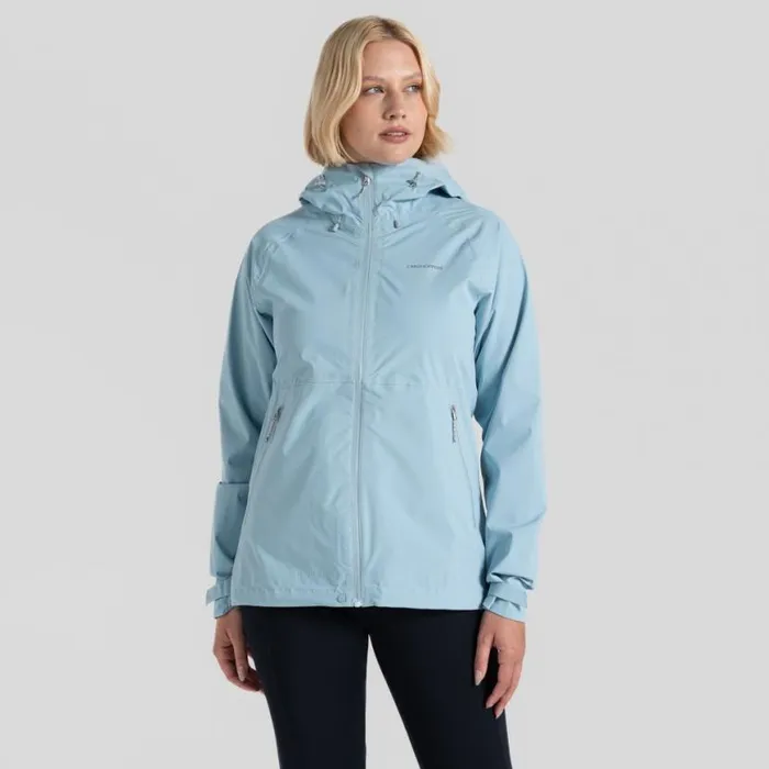 Womens Waterproof Jackets Craghoppers Bronte 25L Stretch Waterproof Jacket Sky Blue Womens Waterproof Jackets Craghoppers Bronte 25L Stretch Waterproof Jacket Sky Blue
