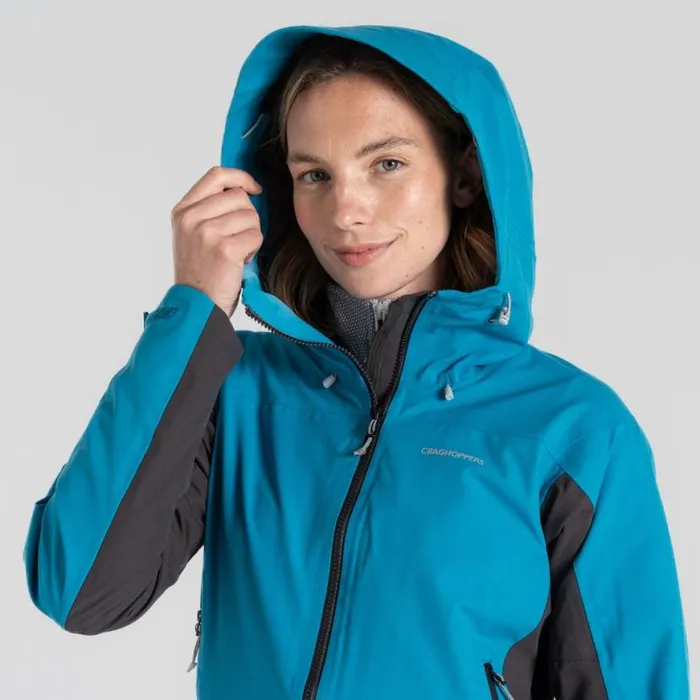 Womens Waterproof Jackets Craghoppers Dynamic Pro II Waterproof Jacket Bird Blue Charcoal Womens Waterproof Jackets Craghoppers Dynamic Pro II Waterproof Jacket Bird Blue Charcoal
