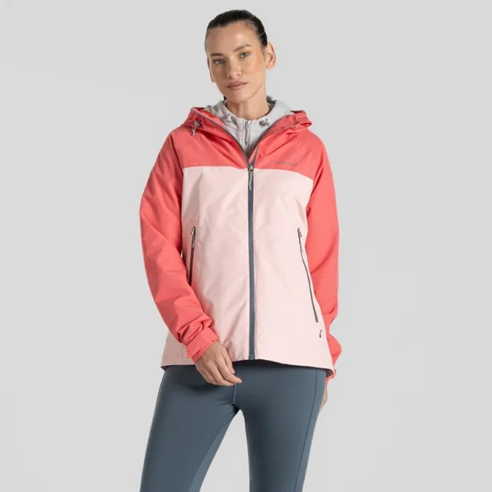 Womens Waterproof Jackets Craghoppers Vanth Waterproof Jacket Deep Coral Pink Peach Womens Waterproof Jackets Craghoppers Vanth Waterproof Jacket Deep Coral Pink Peach