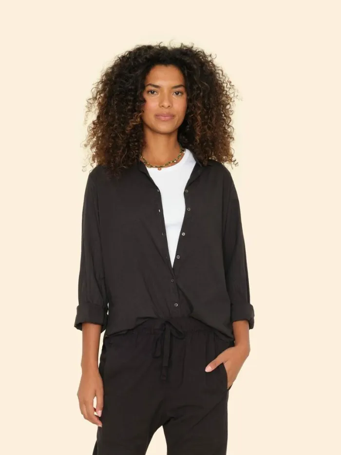 Xirena Black Beau Shirt Women Shirts