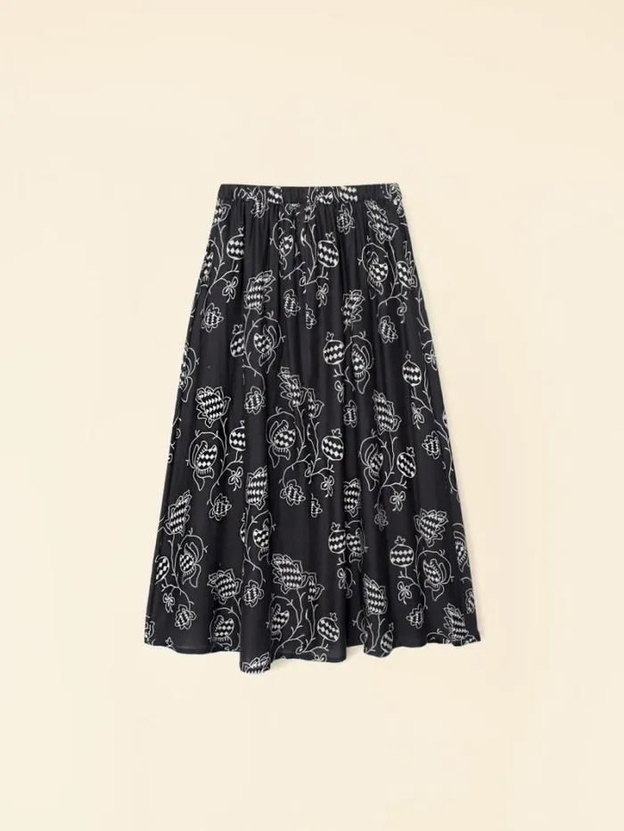 Xirena Black Pom Satine Skirt Women Skirts