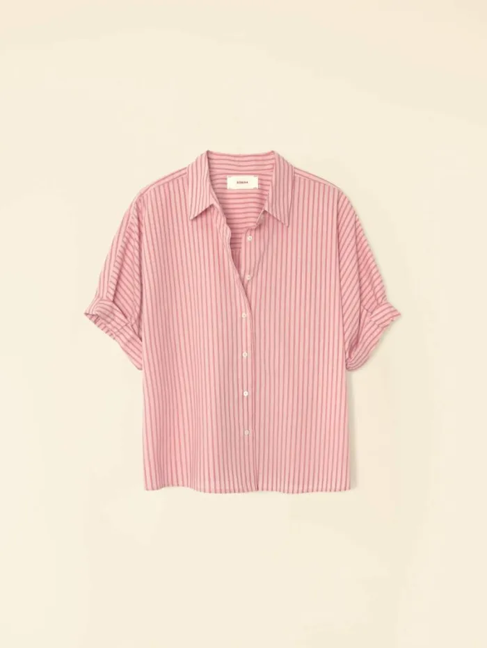Xirena Cameo Rose Teddy Shirt Women Shirts