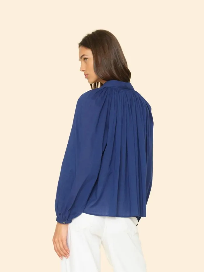 Xirena Marine Blue Fabienne Shirt Women Shirts